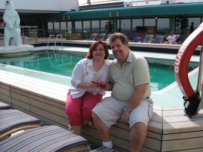 Poolside with Strawberry Daiquiris