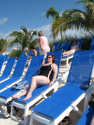 Hang'n on the beach in Grand Turk