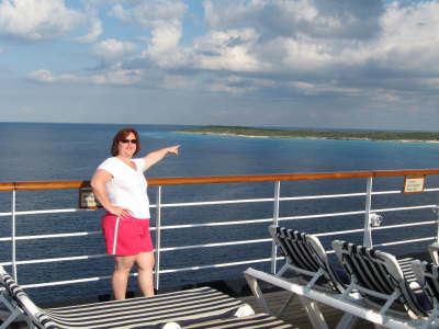 Our private cabana is over there